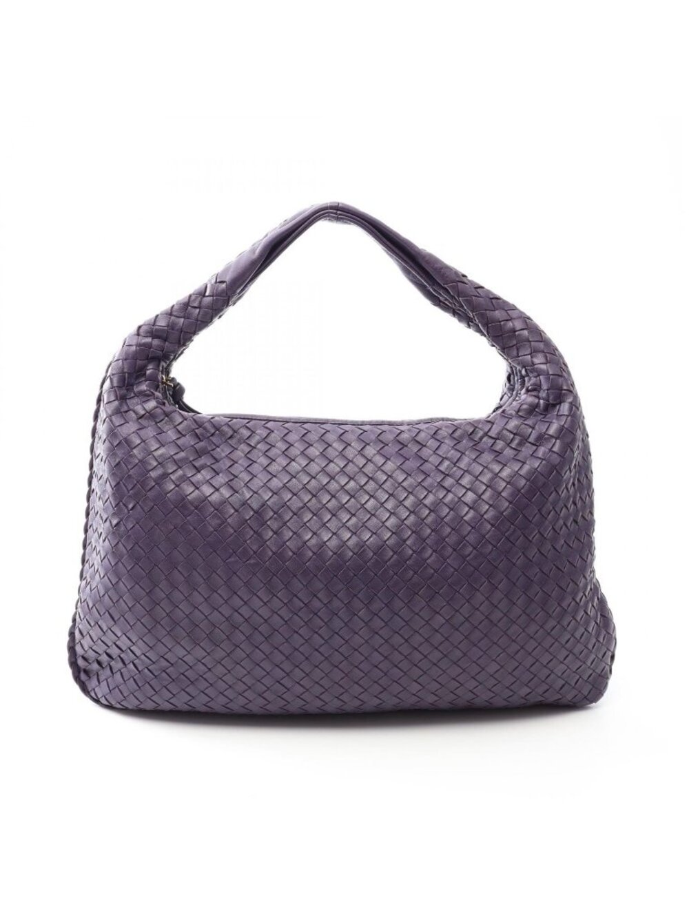 Bottega Veneta Shoulder Bag Intrecciato Purple Leather